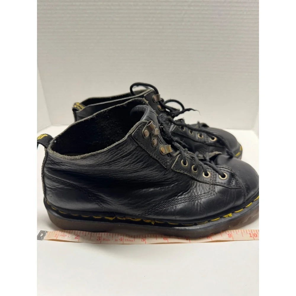 Dr. Martens 8088 Vintage Made in England Black Leather Monkey‎ Boots Mens 8